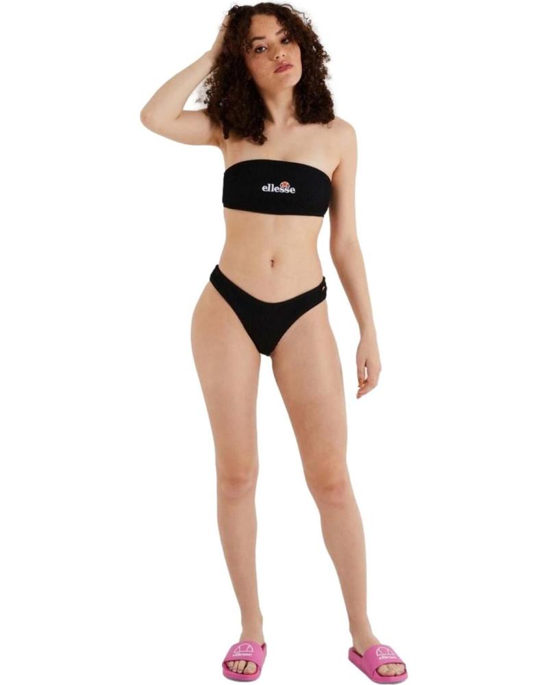 BIKINI ELLESSE BANDEAU Y BRAGA ALTA NEGRO NEGRO