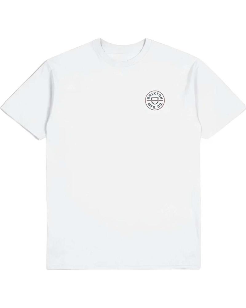 CAMISETA BRIXTON CON LOGO CLÁSICO BLANCO