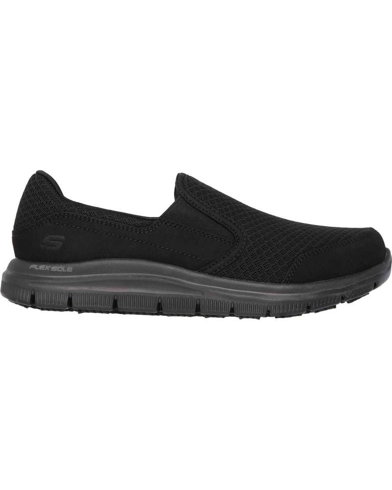 SKECHERS ZAPATILLAS CASUAL SLIP-ON PARA MUJER - NEGRO NEGRO