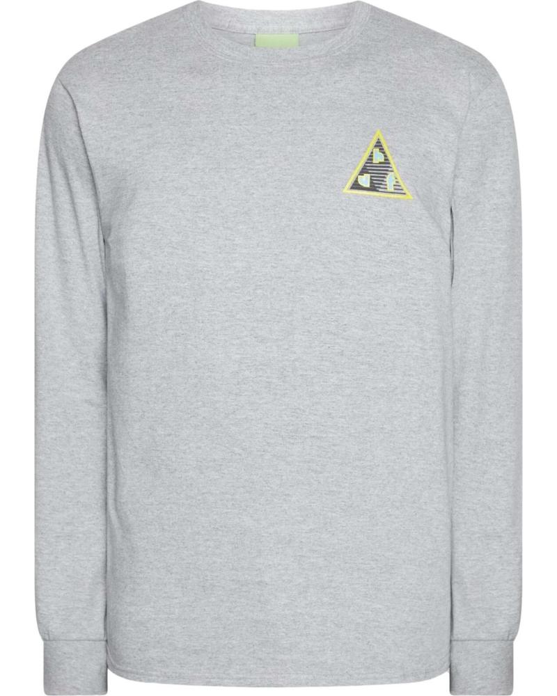 CAMISETA MANGA LARGA TRIANGLE LOGO GRIS