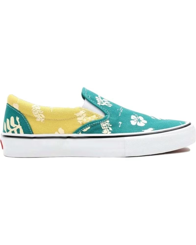 Vans Off The Wall Vans Slip-on Off The Wall con Estampado Botánico y Amarillo Verde