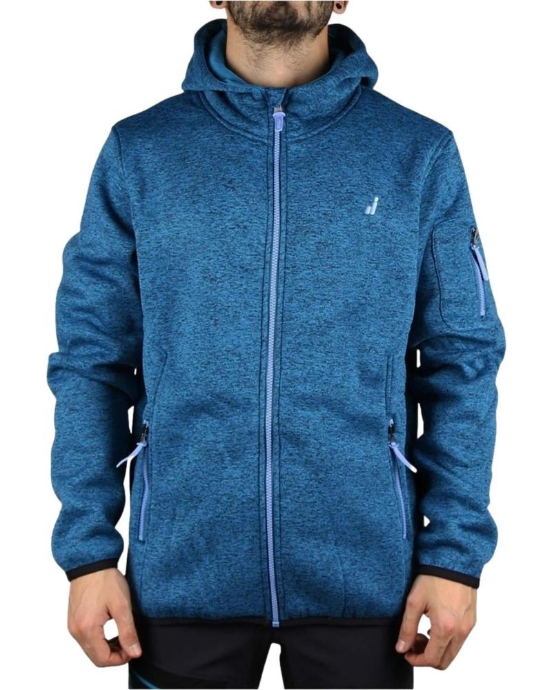 JOLUVI SUDADERA JOLUVI CON CAPUCHA Y CREMALLERA AZUL