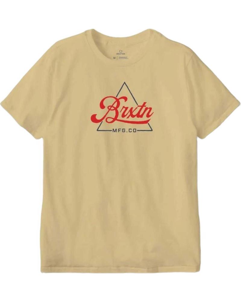 CAMISETA BRIXTON CON ESTAMPADO FRONTAL LOGO RETRO AMARILLO