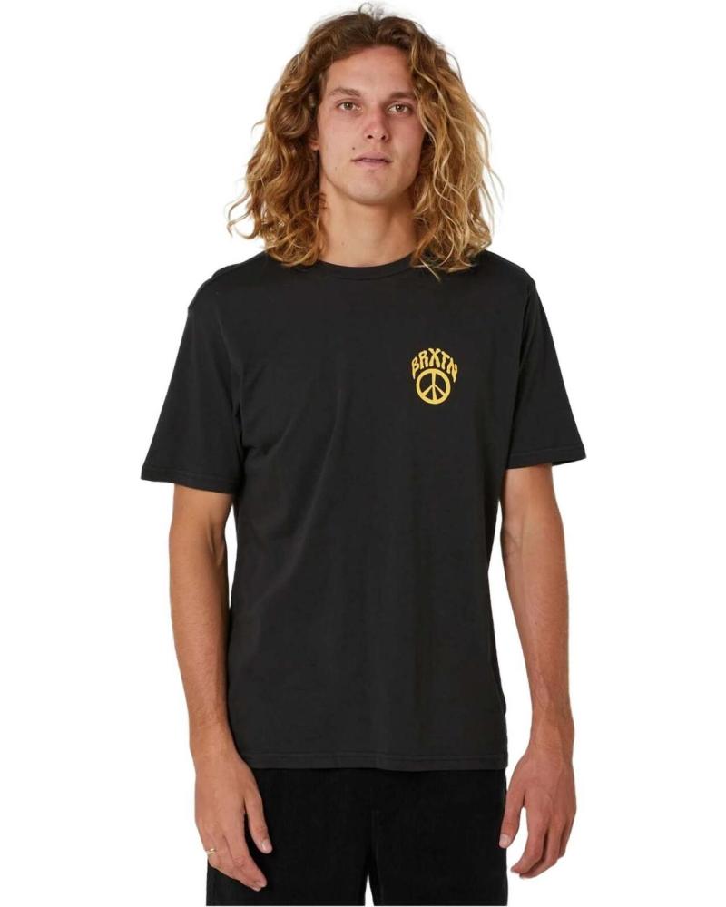 CAMISETA BRIXTON CON LOGO MINIMALISTA NEGRO