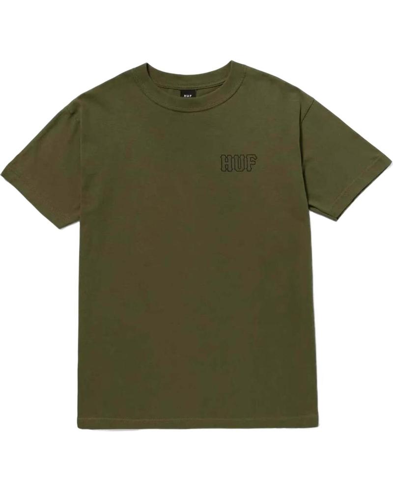 HUF CAMISETA HUF CON LOGOTIPO BORDADO VERDE