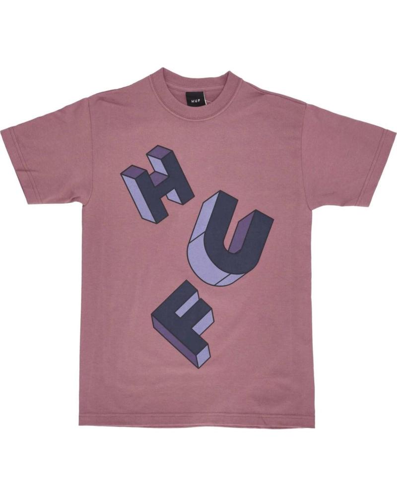 CAMISETA MANGA CORTA CON LOGO DISTORSIONADO ROJO