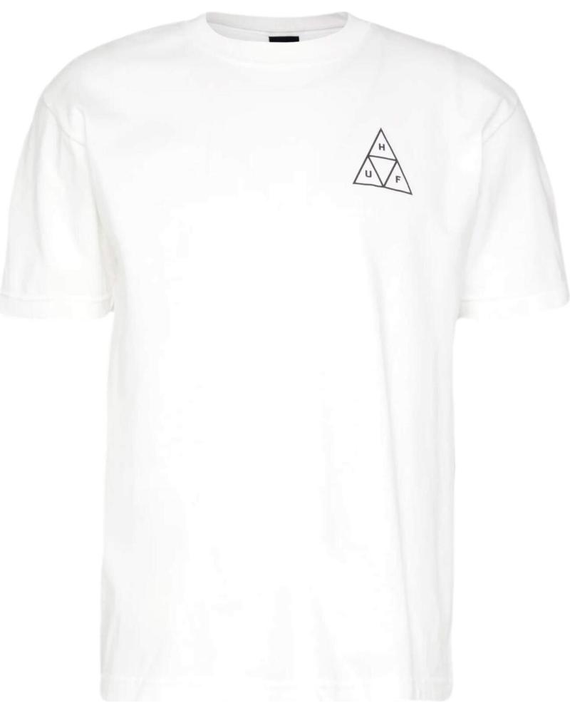 CAMISETA HUF CON GRÁFICO TRIANGULAR EN ESPALDA BLANCO