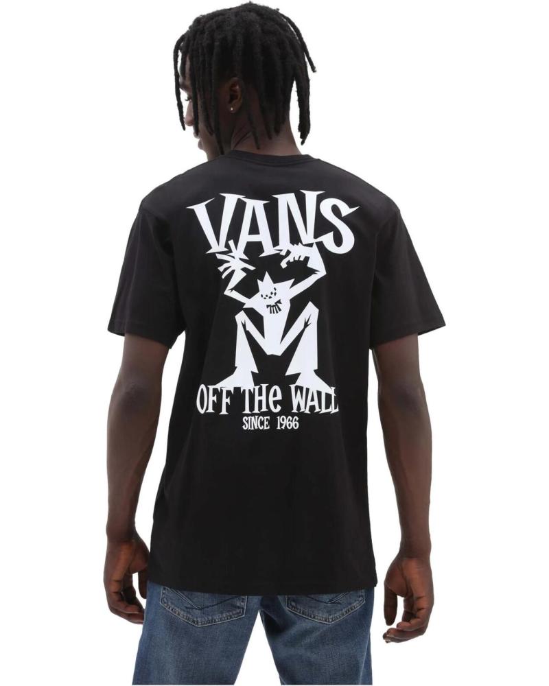 CAMISETA VANS OFF THE WALL CON ESTAMPADO TRASERO NEGRO