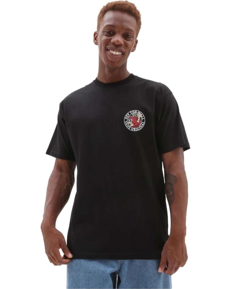 CAMISETA VANS OFF THE WALL CON LOGO CIRCULAR NEGRO