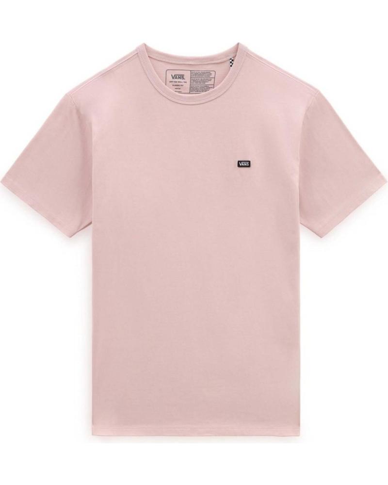 CAMISETA VANS OFF THE WALL CON LOGO BORDADO ROSA