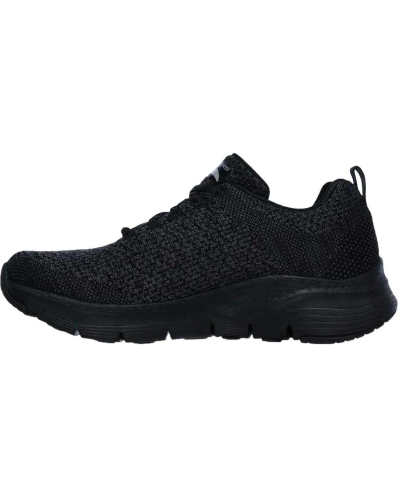 SKECHERS ZAPATILLAS CASUAL NEGRAS PARA MUJER NEGRO