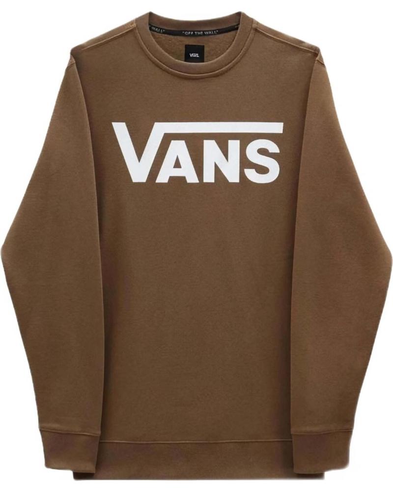 SUDADERA VANS OFF THE WALL CON LOGO CLÁSICO MARRóN
