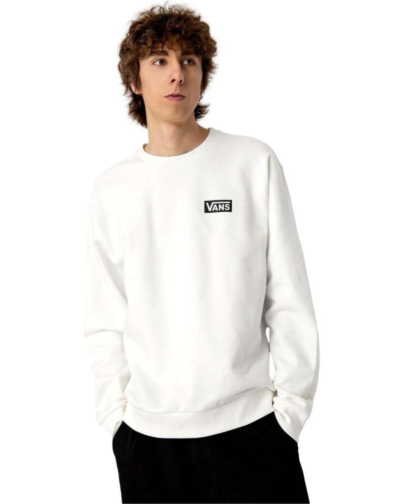 SUDADERA VANS OFF THE WALL CUELLO REDONDO BLANCO