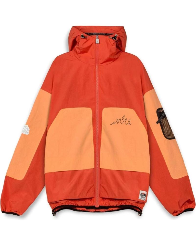 CHAQUETA DEPORTIVA COLOR BLOCK ROJO