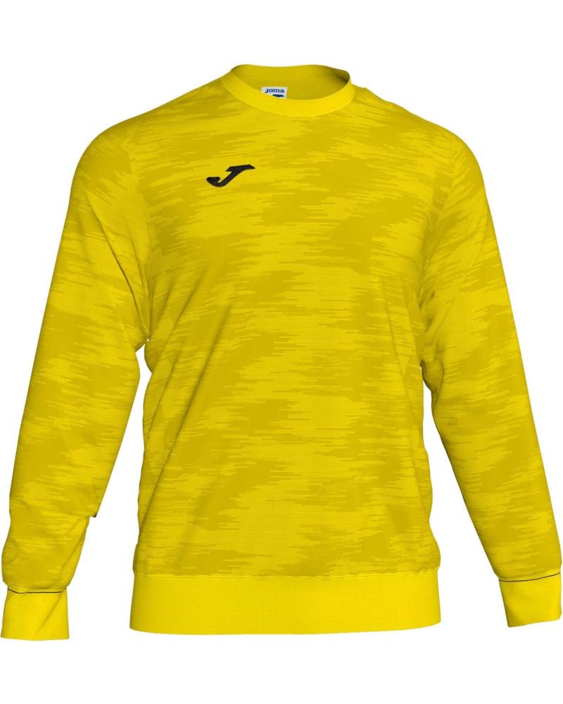 SUDADERA JOMA BÁSICA CUELLO REDONDO AMARILLO