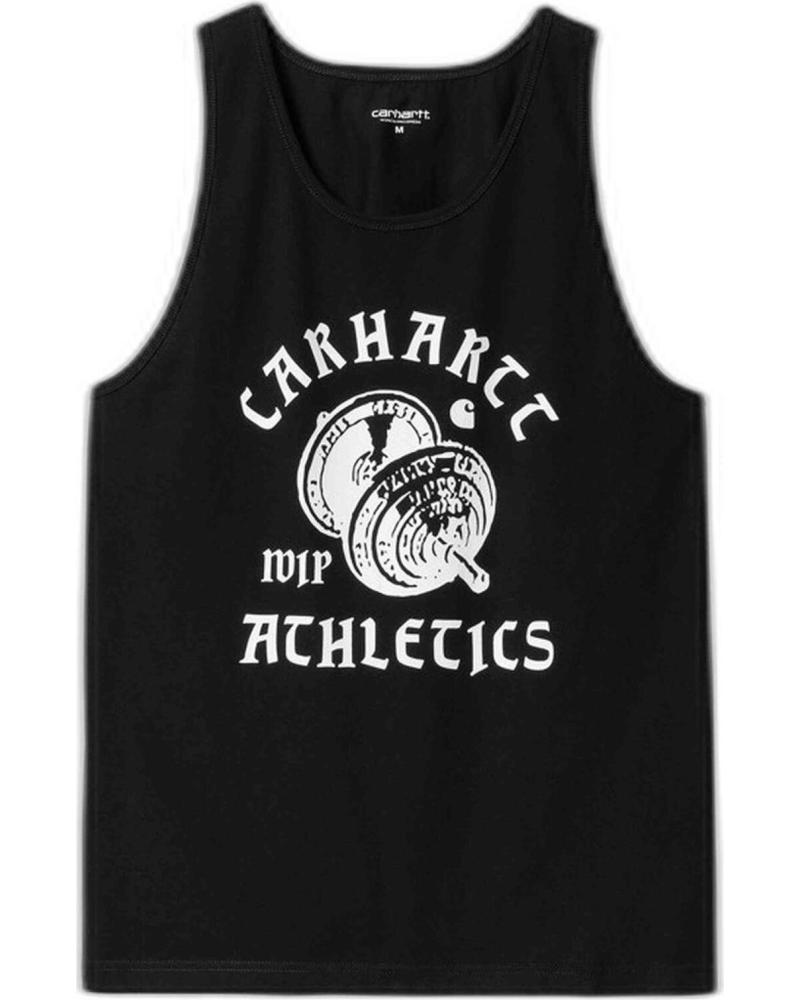 CAMISETA DE TIRANTES CARHARTT NEGRA CON ESTAMPADO ATHLETICS NEGRO