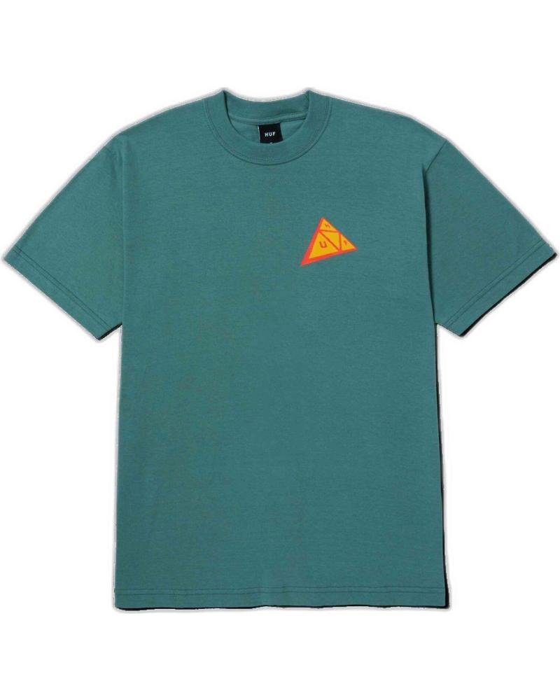 CAMISETA HUF CON LOGO TRIÁNGULO NEGRO