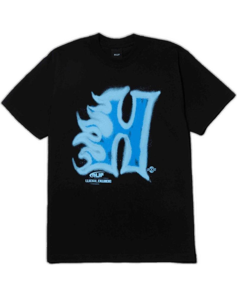 HUF CAMISETA GRÁFICA CON LOGO H BEIGE