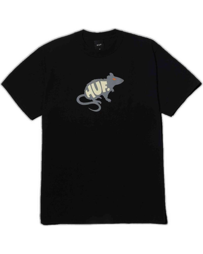 HUF CAMISETA GRÁFICA RATÓN HUF NEGRO