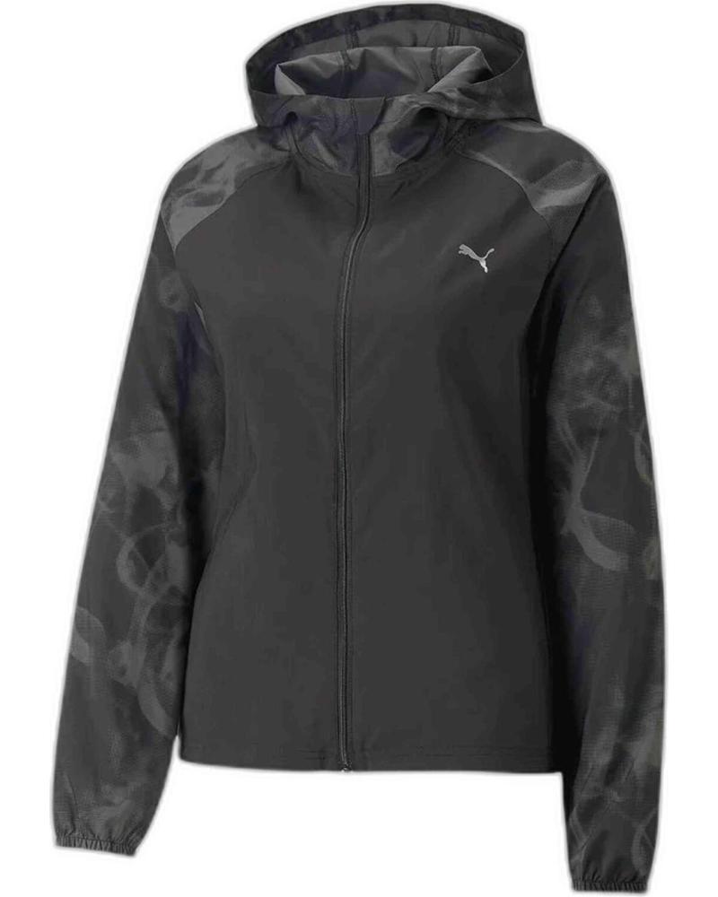 CHAQUETA DEPORTIVA PUMA CON CAPUCHA NEGRO