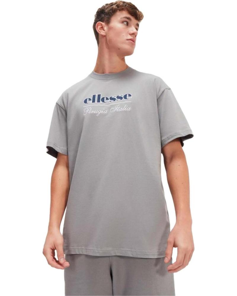CAMISETA ELLESSE ITORLA GRIS CON LOGO BORDADO GRIS
