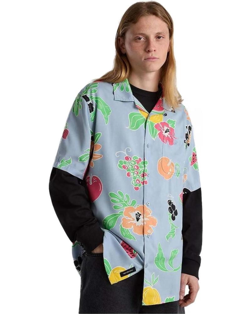 CAMISA CASUAL VANS OFF THE WALL ESTAMPADA MULTICOLOR PARA HOMBRE MULTICOLOR