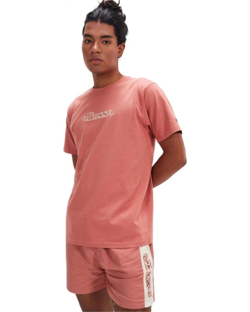 CAMISETA ELLESSE DE ALGODÓN COLOR CORAL PARA HOMBRE ROSA