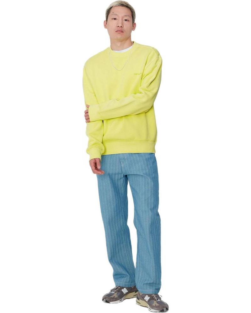 SUDADERA CARHARTT CUELLO REDONDO VERDE PARA HOMBRE VERDE