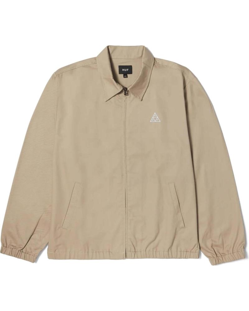 CHAQUETA CORTAVIENTOS HUF COACHES BEIGE