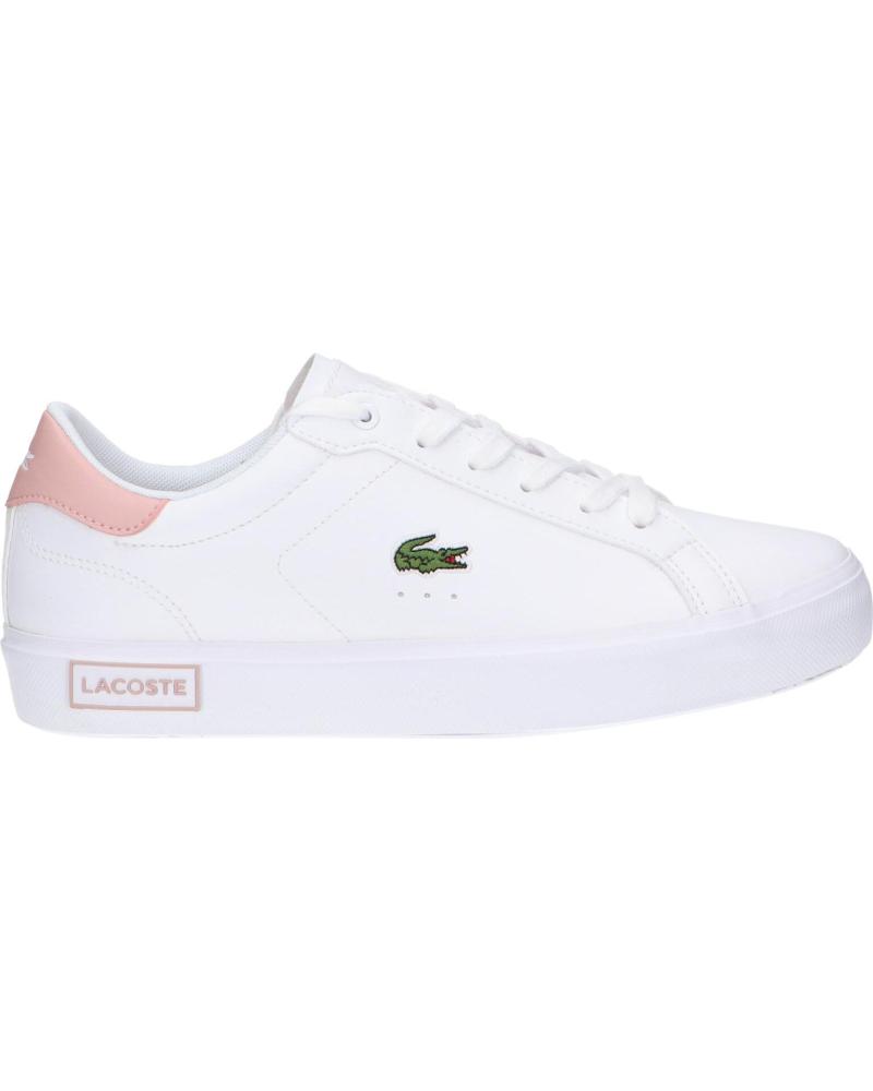 Deportivas de Mujer y Niña LACOSTE 41SUJ0014 POWERCOURT 1Y9 WHT-LT PNK BLANCO PINK