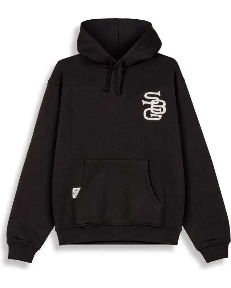 SUDADERA GRIMEY SKOLAND CON CAPUCHA Y ESTAMPADO GRÁFICO NEGRO