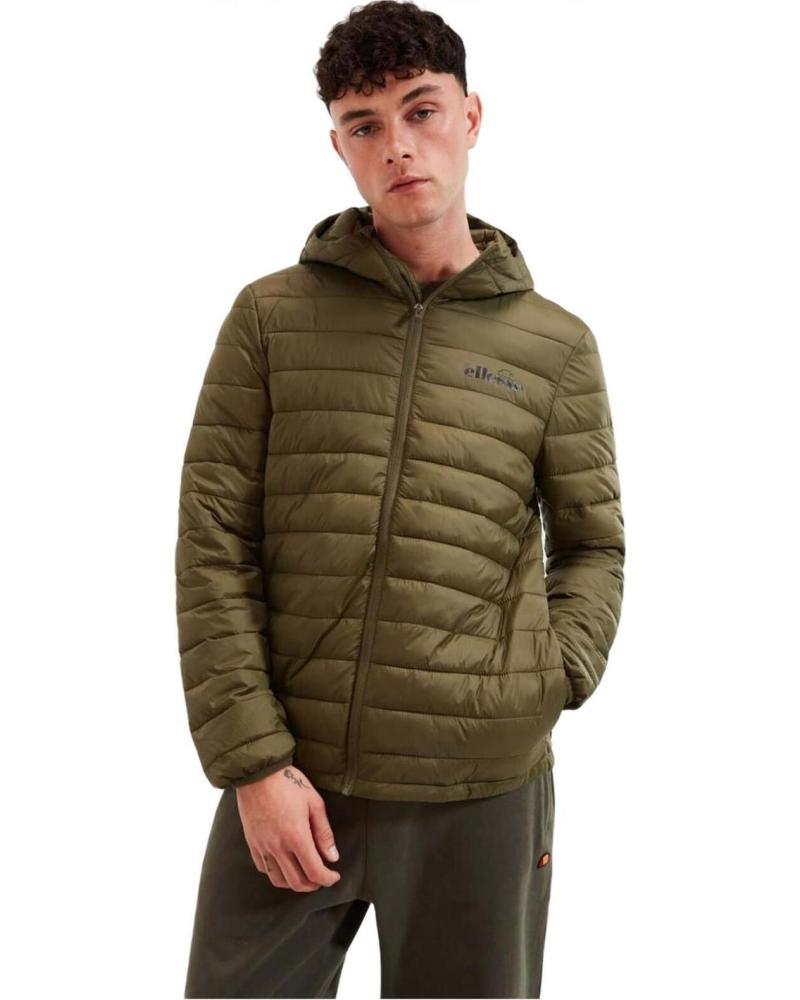 ELLESSE CHAQUETA ACOLCHADA CON CAPUCHA VERDE
