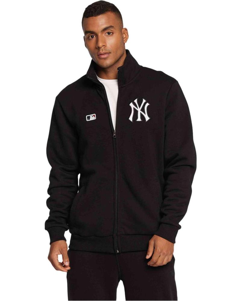 SUDADERA CHAQUETA 47 BRAND NEW YORK YANKEES ISLINGTON NEGRA CON CREMALLERA NEGRO