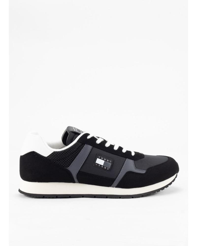 ZAPATILLAS CASUAL TOMMY HILFIGER TJM RUNNER HOMBRE NEGRO NEGRO