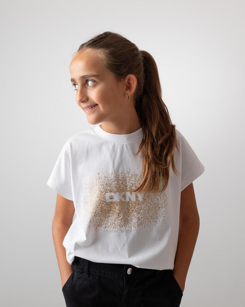 CAMISETA DE MANGA CORTA DKNY D6202310P BLANCA BLANCO