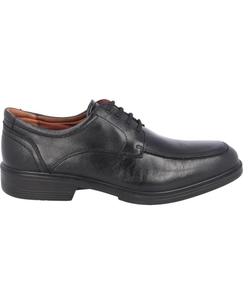 de LUISETTI LUISETTI 28701ST CONFORT CITY ZAPATO DE CUERO CON CORDONES MARRÓN MARRON