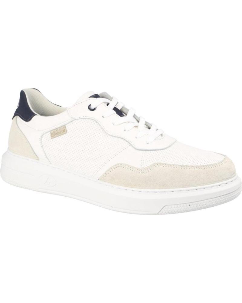 de LUISETTI ZAPATILLAS CASUAL LUISETTI BLUE 39003BI BLANCAS CON DETALLES AZULES BLANCO