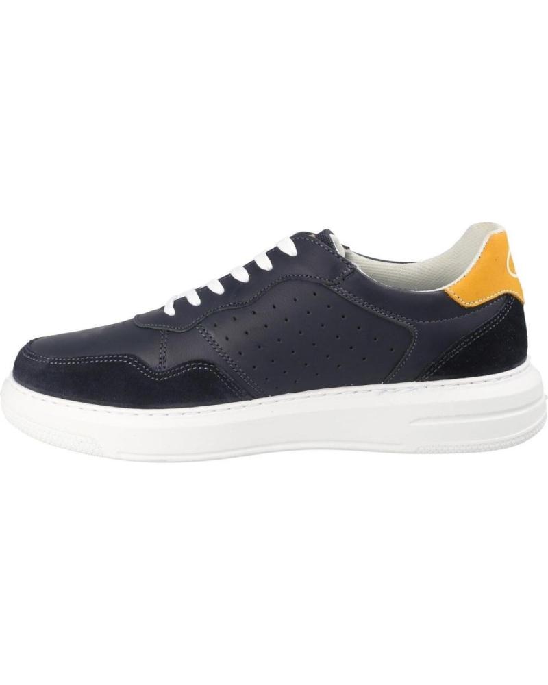 de LUISETTI LUISETTI 39002NA - ZAPATILLA AZUL MARINO SUELA BLANCA DETALLES AMARILLOS BLANCO