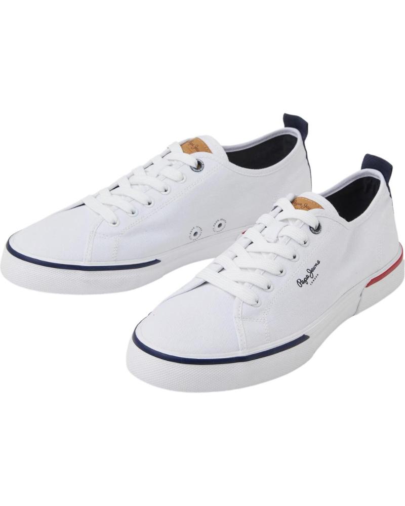 ZAPATILLAS PEPE JEANS KENTON SMART DE LONA PARA HOMBRE BLANCO