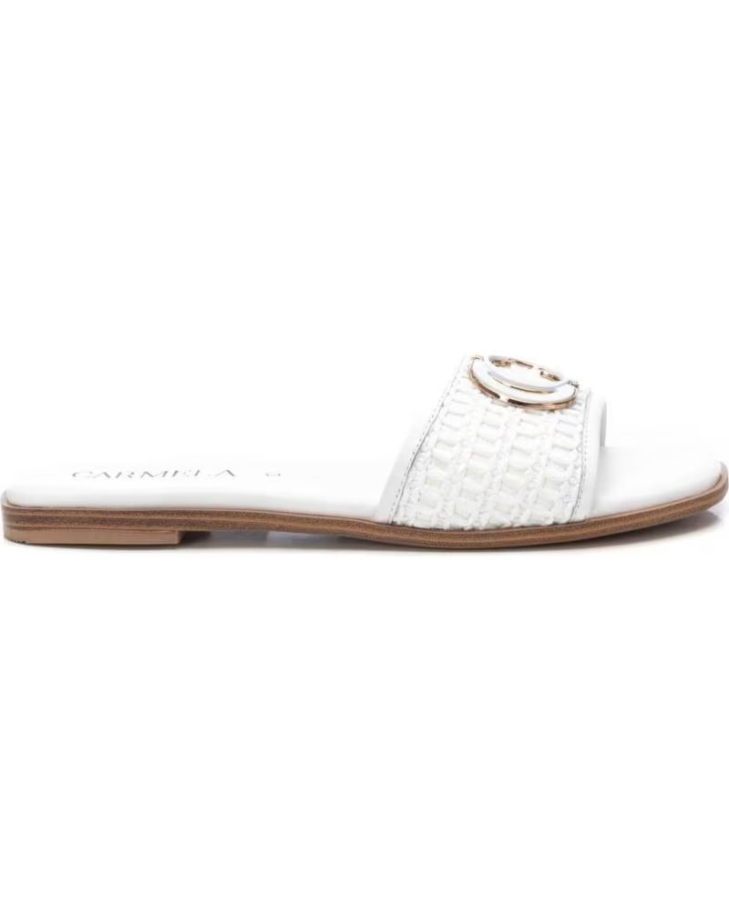 de carmela chanclas planas carmela 162193 blancas blanco