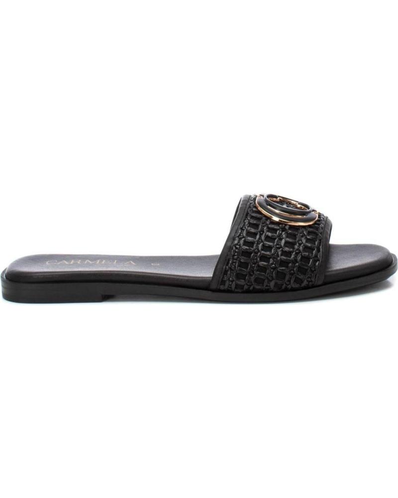 CHANCLAS PLANAS CARMELA 162193 NEGRAS NEGRO