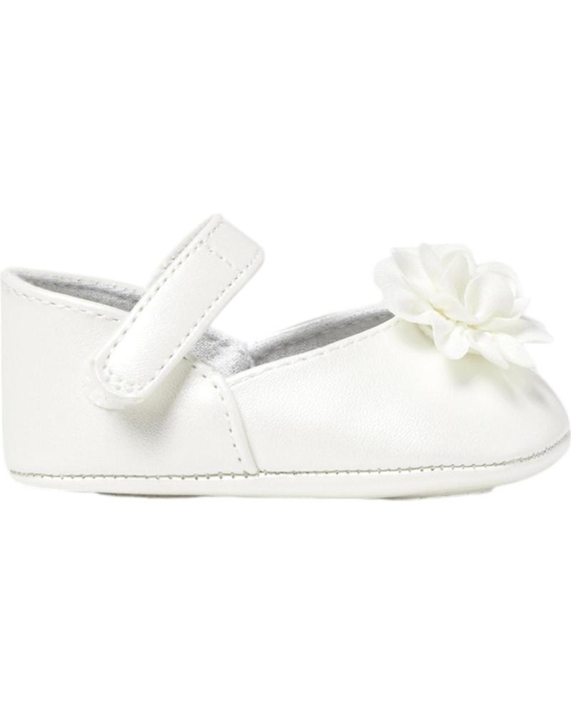 MAYORAL MERCEDITAS BEBÉ BEIGE 9902 CON LAZO FLORAL BEIGE