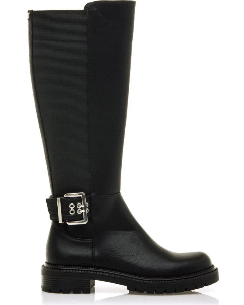 BOTAS ALTAS MTNG 54732 NEGRAS CON HEBILLA NEGRO