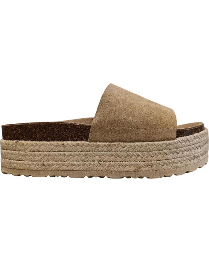 de TIZIANA SANDALIAS DE PALA TIZIANA BIO V-700-PAL MARRONES CON PLATAFORMA DE YUTE MARRóN