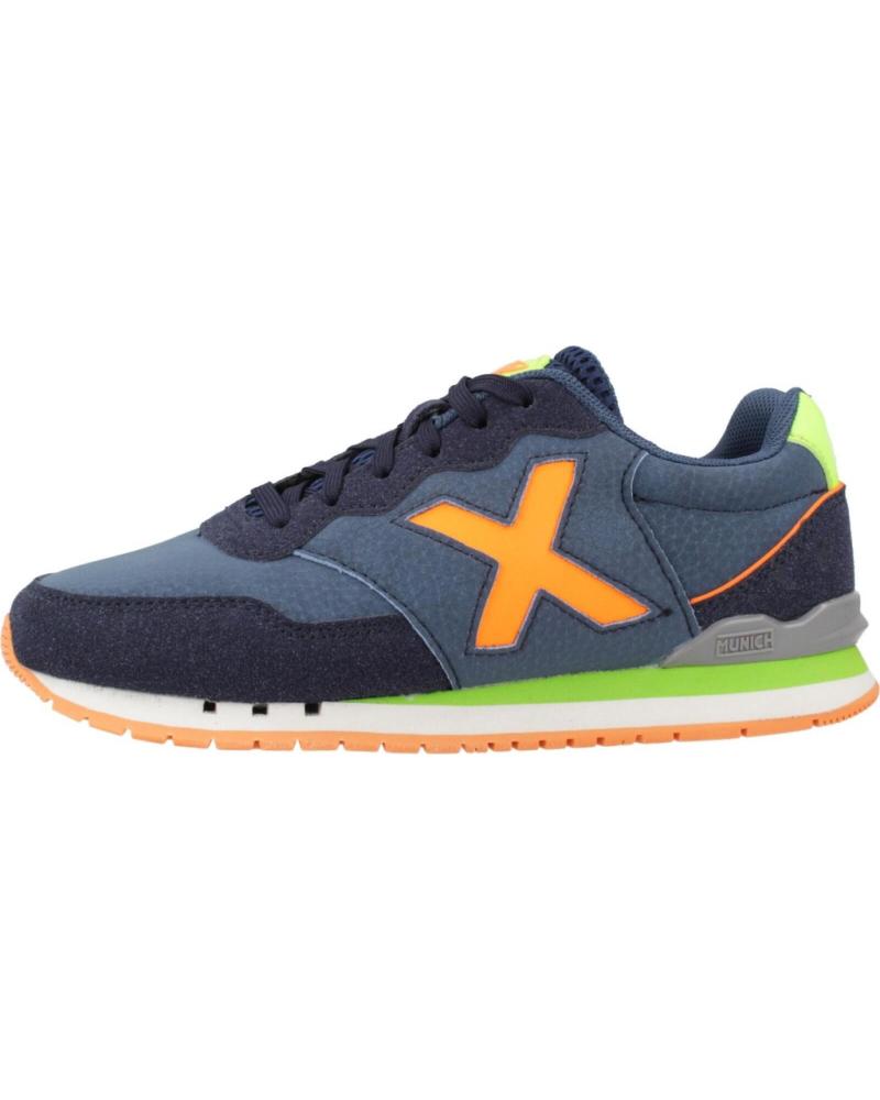 MUNICH DASH KID 1690167: ZAPATILLAS AZULES CON DETALLE NARANJA 167 AZUL
