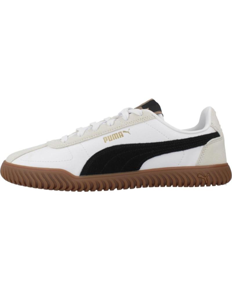 PUMA CLUB KAYZER OG - ZAPATILLAS CASUAL BLANCAS CON FRANJA NEGRA Y SUELA CARAMELO WHITE