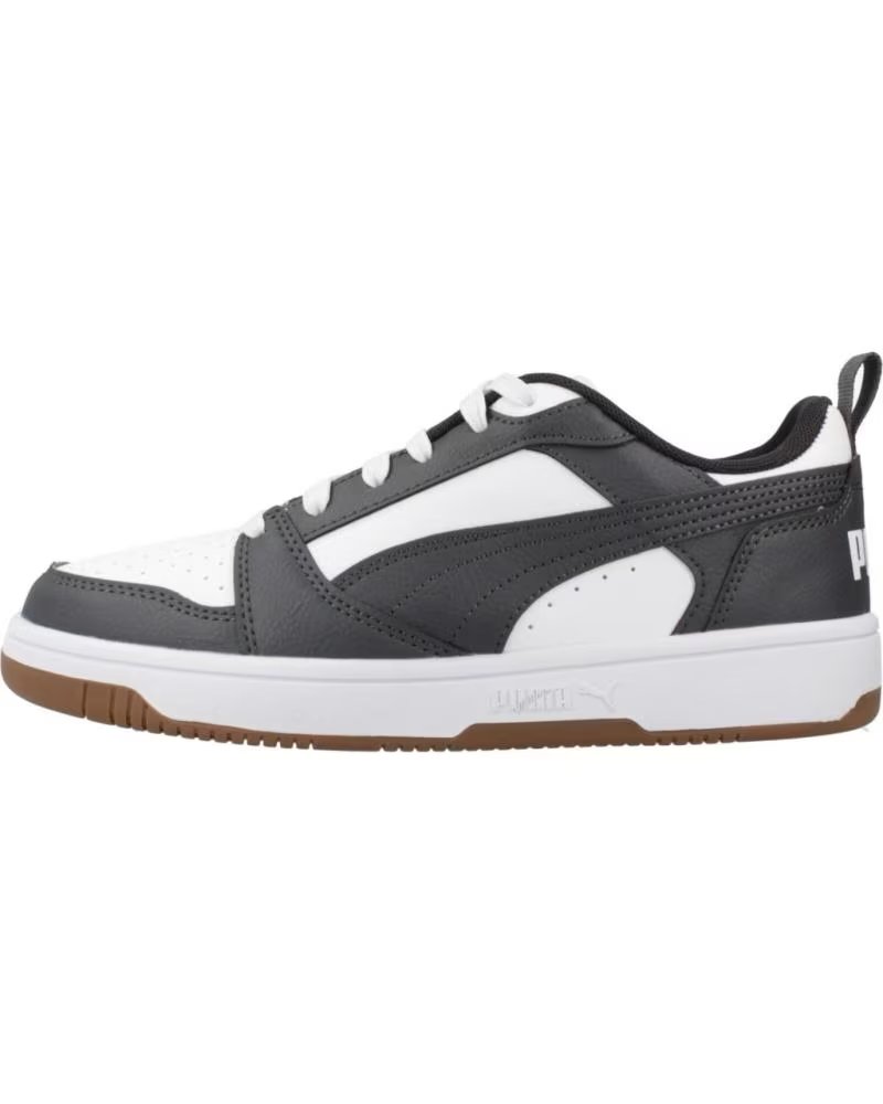 Puma Puma Rebound V6 Lo Jr Gris Blanco para Niño White