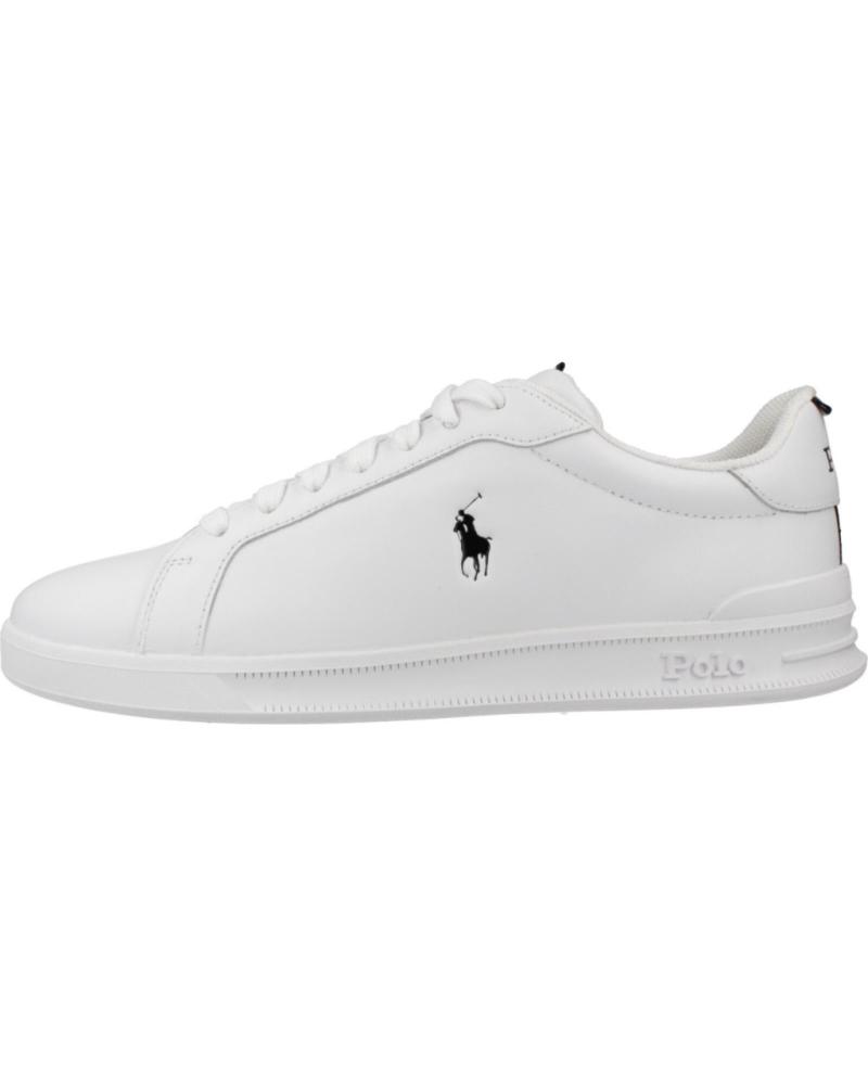 POLO RALPH LAUREN ZAPATILLAS CASUAL HOMBRE HRT CT II LO - BLANCO Y NEGRO BLANCO-NEGRO