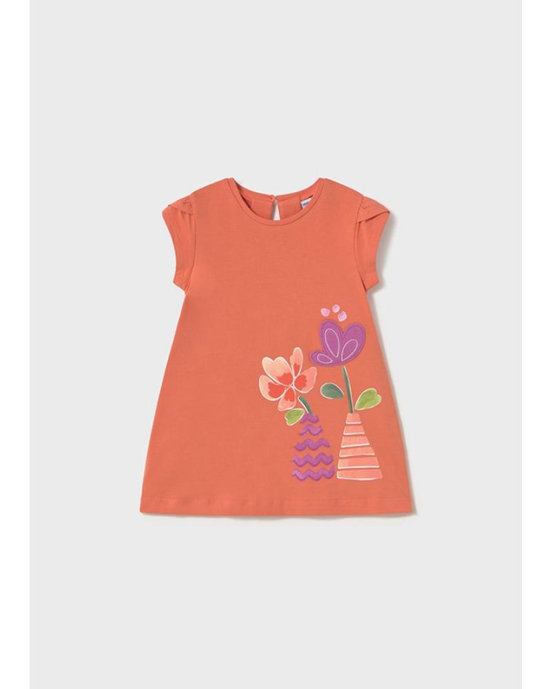 VESTIDO DE PUNTO MAYORAL GRÁFICA ZANAHORIA NARANJA 1922-073 NARANJA