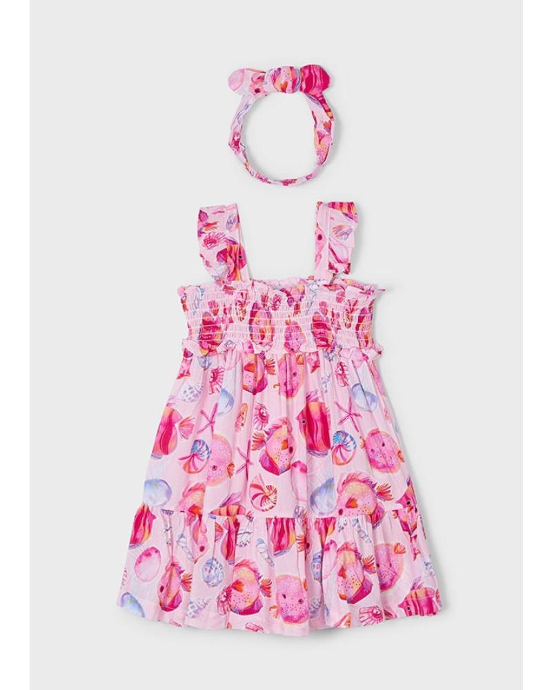 VESTIDO ESTAMPADO MAYORAL 3 939 046 MAGENTA MULTICOLOR